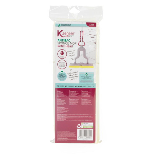 Kleeneze® Anti-Bac Sponge Refill Mop Head  KL080912UFEU7 5053191080912 