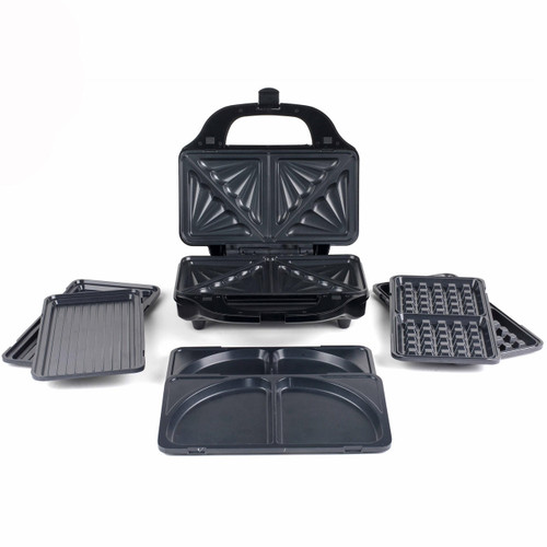 Salter 4-in-1 Snack Maker, Waffle, Panini, Toastie, Omelette Plates  EK2143FOUR 5054061328912 