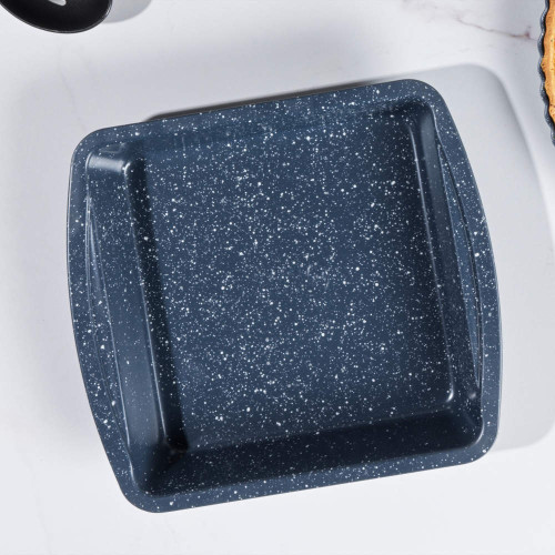 Russell Hobbs Nightfall Stone Square Pan, 26 cm | Blue Marble