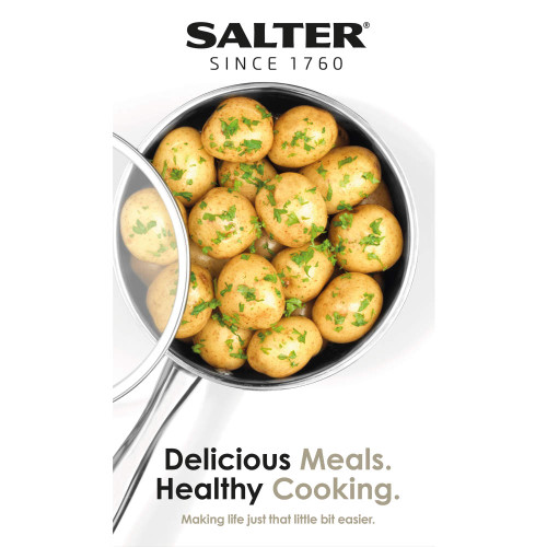 Salter Timeless Collection Stainless Steel 5 Piece Pan Set