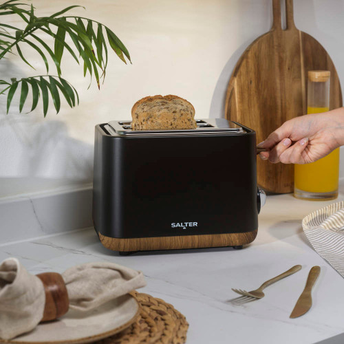 Salter Toronto Kettle, 2-Slice Toaster & Microwave Set - Black