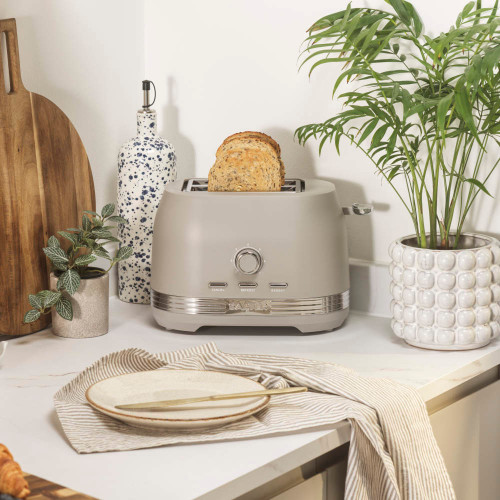 Toaster Work Top Shop Salter Rise 2-Slice Toaster – Matte Grey Finish