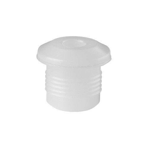 White plastic bottle stopper