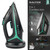 Salter 2 in 1 Cordless Steam Iron, 2600 W, 300 ml, Black and Green  SAL0987 5054061210392
