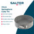 Grey 24cm springform cake tin, non-stick carbon steel, removable base, oven safe.