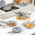 Salter Marblestone 4-Piece Frying Pan & Saucepan Set