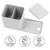 Grey sink tidy with divider and tray for sponges and brushes, water absorbent and easy to clean