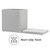 Grey kitchen utensil holder with non-slip feet feature shown