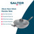 28cm grey non-stick marble wok with glass lid and cool-touch handle, Salter brand
