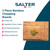 Set of three bamboo chopping boards labelled for vegetables, meat, and fruit.