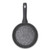 Black speckled non-stick frying pan with Salter branded handle, shown from above