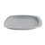 Grey oven crisper tray with perforated base for baking chips or pizzas