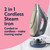Banner: 2 in 1 cordless steam iron, corded or cordless, makes ironing easier