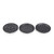Set of three interchangeable non-stick plates: donut, grill, and waffle.