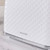 White textured Salter toaster body, chrome trim, partial side view on marble worktop