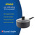20 cm non-stick grey saucepan with glass lid and soft-touch handle, induction suitable