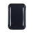 Rectangular black speckled enamel oven tray, top view