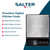 Stainless steel digital kitchen scale with backlit display and add & weigh function