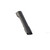Vacuum cleaner crevice tool attachment with brush, black, shown on white background