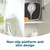 Black bathroom scale with non-slip platform and slim design