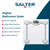Salter digital bathroom scale with large glass platform and LCD display