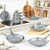 Salter Marblestone 8-Piece Cookware Set