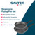 Banner showing two grey stone-effect Salter frying pans with soft touch handles and key non-stick features.