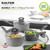 Salter Marblestone Saucepan & Frying Pan Set, 5 Piece  COMBO-5122 5054061285666 