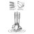 Russell Hobbs stainless steel utensil set with stand, mirror finish, hanging hooks for storage
