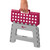 Kleeneze 2-Step Ladder & Stool Set – Grey/Pink  COMBO-8710 5054061540000 