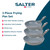 Salter 3 piece grey marble-effect frying pan set, non-stick, induction compatible.