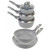 Salter 5 Piece Pot and Pan Set, Marblestone Collection, Grey  COMBO-6440 5054061042610 