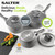 Salter 5 Piece Pot and Pan Set, Marblestone Collection, Grey  COMBO-6440 5054061042610 