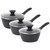 Salter Megastone Noir, Saucepan Set, 3 Piece, 16/18/20cm  COMBO-8258 5054061497199 