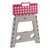 Kleeneze  2-Step Ladder & Tall Stool Set - Grey/Pink  COMBO-8708 5054061540024 