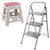 Kleeneze 3-Step Ladder & Tall Stool Set – Grey/Pink  COMBO-8709 5054061540031 