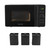 Salter Kuro Microwave and Canister Set – 800W, Black  COMBO-8858 5054061541519 