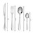 Salter Harrogate 64-Piece Cutlery Set – 18/0 Stainless Steel, Service for 16  COMBO-8814 5054061541182 