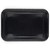 Black rectangular roasting tray with speckled enamel finish, top view.