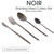 Salter Noir 64 Piece Cutlery Set - Stainless Steel, Service for 16, Black  COMBO-8812 5054061541168 