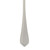 Stainless steel cutlery handle with simple border detail, shown from the end.