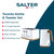 Salter Toronto white kettle and toaster set with wood accents, shown with key features listed.
