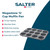 Megastone 12 cup muffin pan, grey non-stick, shown at angle for product listing