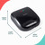 Black sandwich toaster with dimensions shown: 22.2cm length, 22.1cm width, 9.5cm height