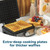 Waffle maker with extra-deep plates making thick golden waffles