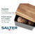 Toronto 4-piece countertop set banner with bread in black tin and wood lid