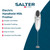 Salter electric handheld milk frother, silver, with double coil whisk, compact design.
