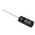 Black digital cooking thermometer with LCD display and stainless steel probe