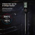 Digital food thermometer on dark background, displaying 20.5°C, highlights fast and precise readings.