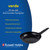 Black 24cm Russell Hobbs frying pan with thermocollar, PFAS-free, induction compatible.
